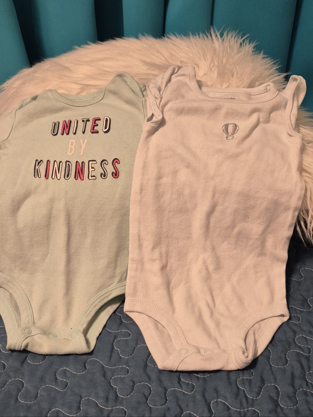 Carter's Mint and Light Pink One-Piece Bodysuits - United by Kindness